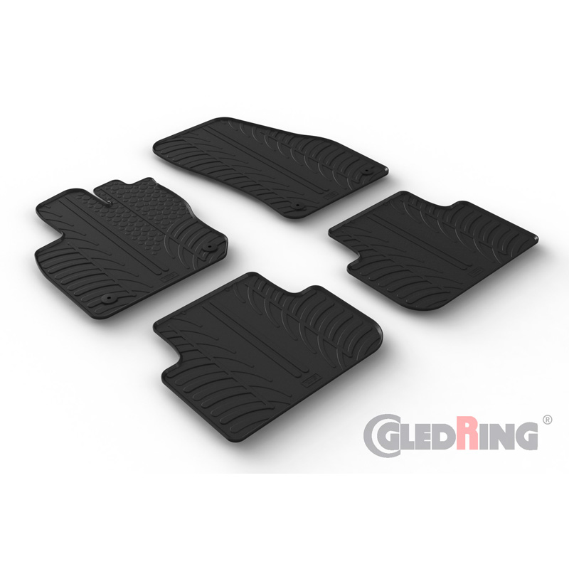 Rubbermatten  Volkswagen Tiguan III (CT1) 2024- (T profiel 4-delig + montageclips)