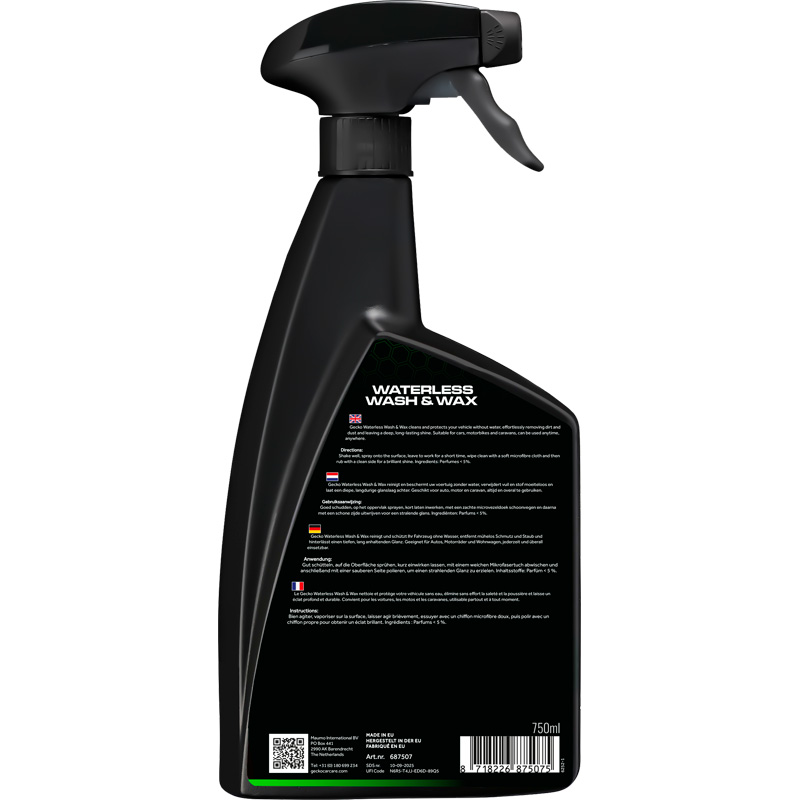 Gecko Waterless Wash & Wax 750ml
