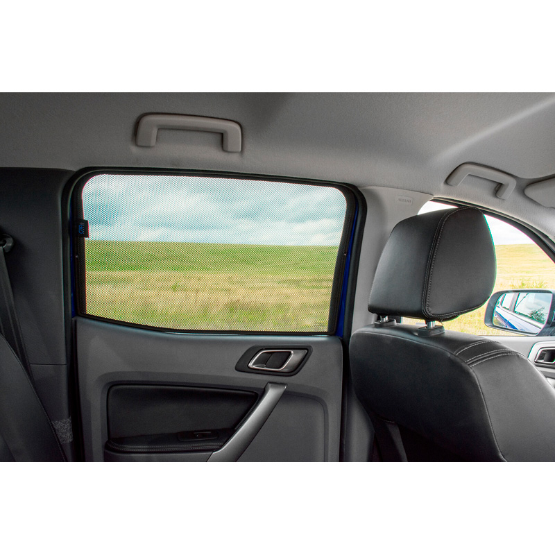 Set Car Shades (rear side doors)  Ford Ranger D/C T6 4-doors 2011- (2-pieces)