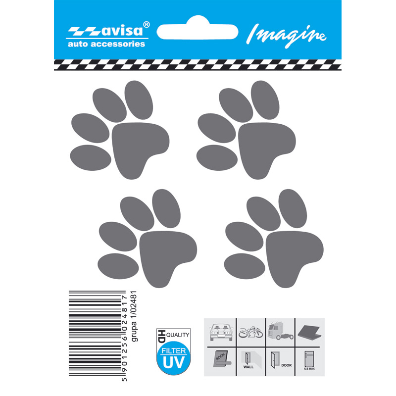 Auto Tattoo Sticker Paws - 9,7x6,5cm