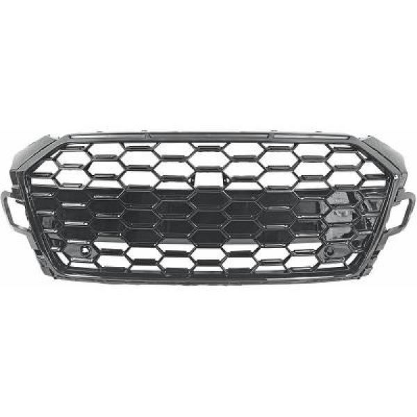 Grill Audi A5 B9 19- RS Look Glans Zwart