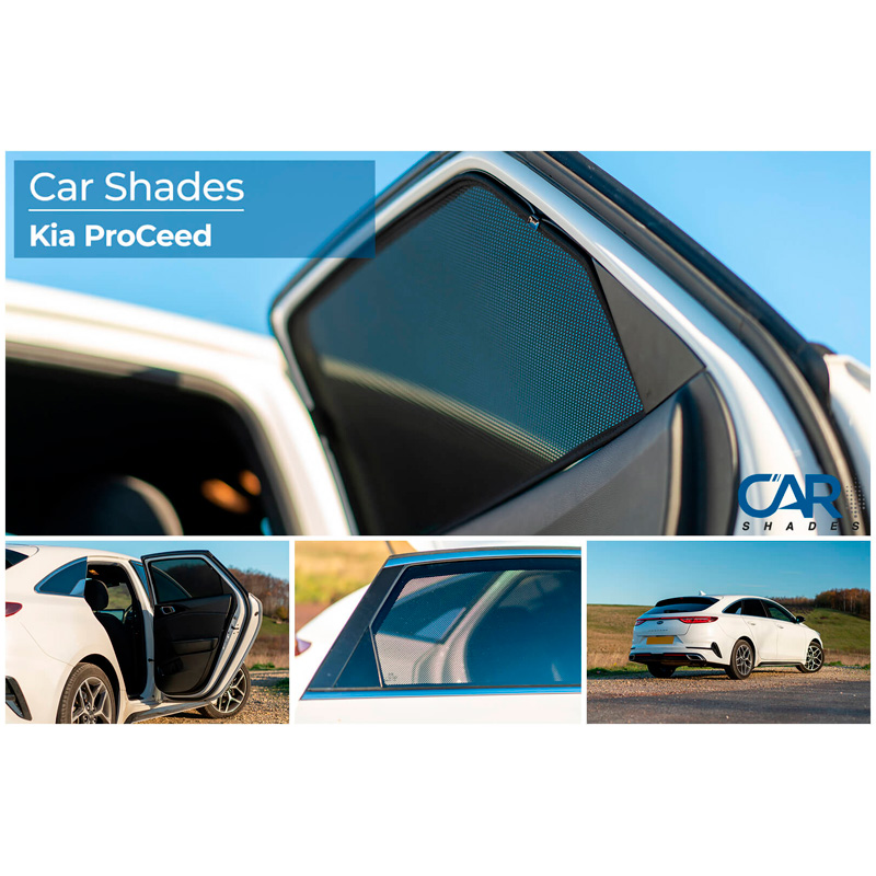 Set Car Shades (rear side doors)  Kia ProCee'd (CD) Shooting Brake 2018- (2-pieces)
