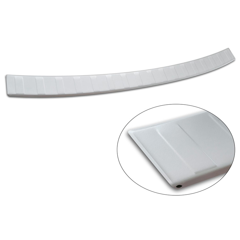 Avisa Stainless Steel Powdercoated Rear bumper protector  Volvo XC60 II 2017-2021 & FL 2021- incl. R-Design 'Soft Silver'