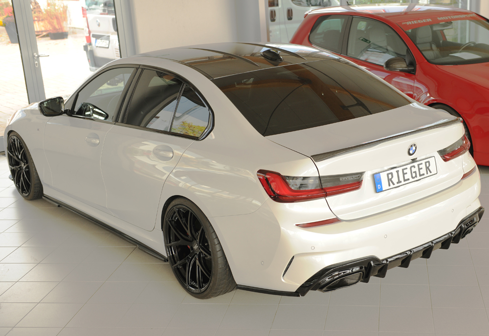 Diffuser BMW 3 Serie G20 M340i Rieger Glans Zwart
