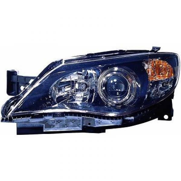 Koplamp links IMPREZA 08-10 H7+HB3/ZWART
