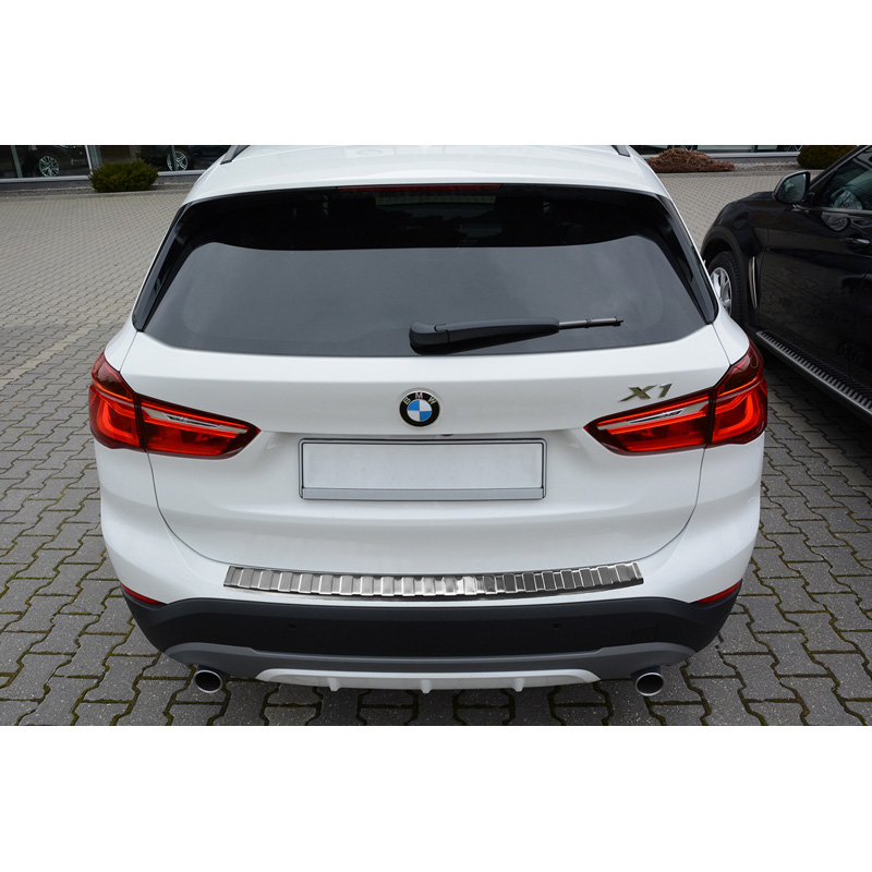 Stainless Steel Rear Bumper protector  BMW X1 F48 2015-2022 'Ribs'