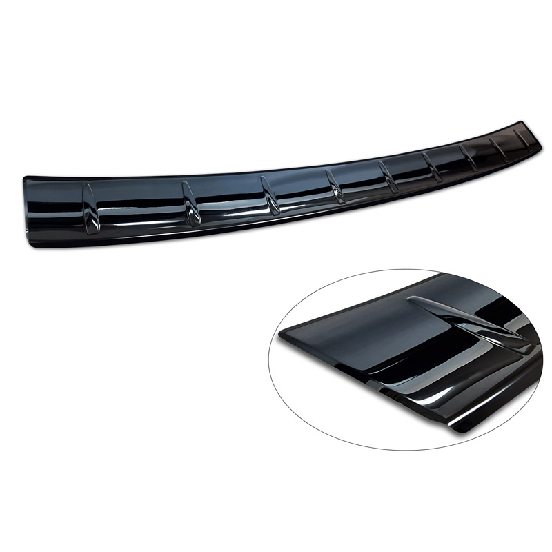 Black Mirror Stainless Steel Rear bumper protector  Volkswagen Tiguan (CT1) 2024- 'Ribs'
