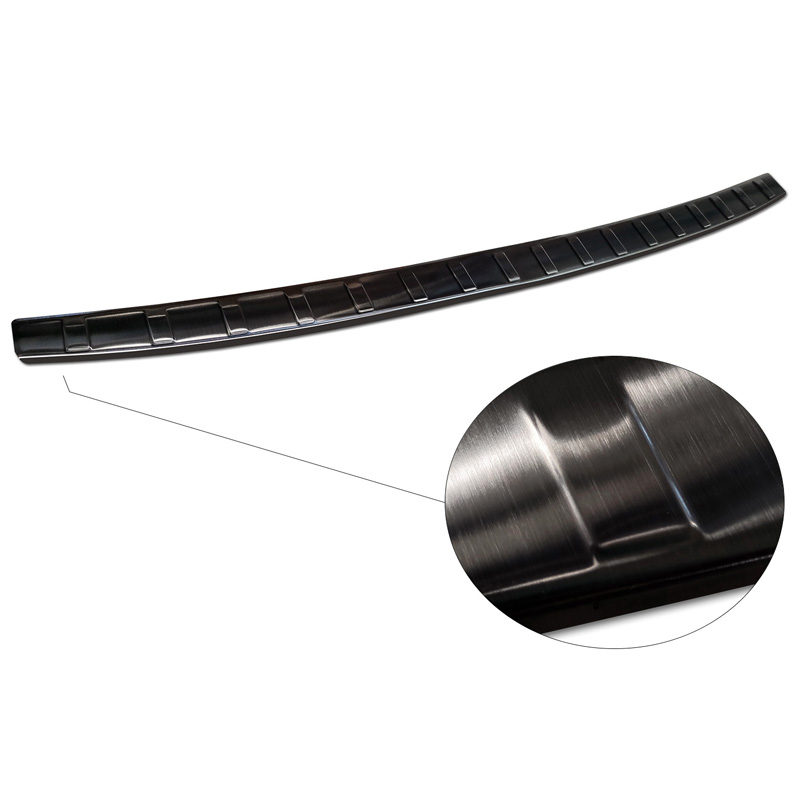 Zwart RVS Achterbumperprotector  Hyundai Bayon 2021- 'Ribs'
