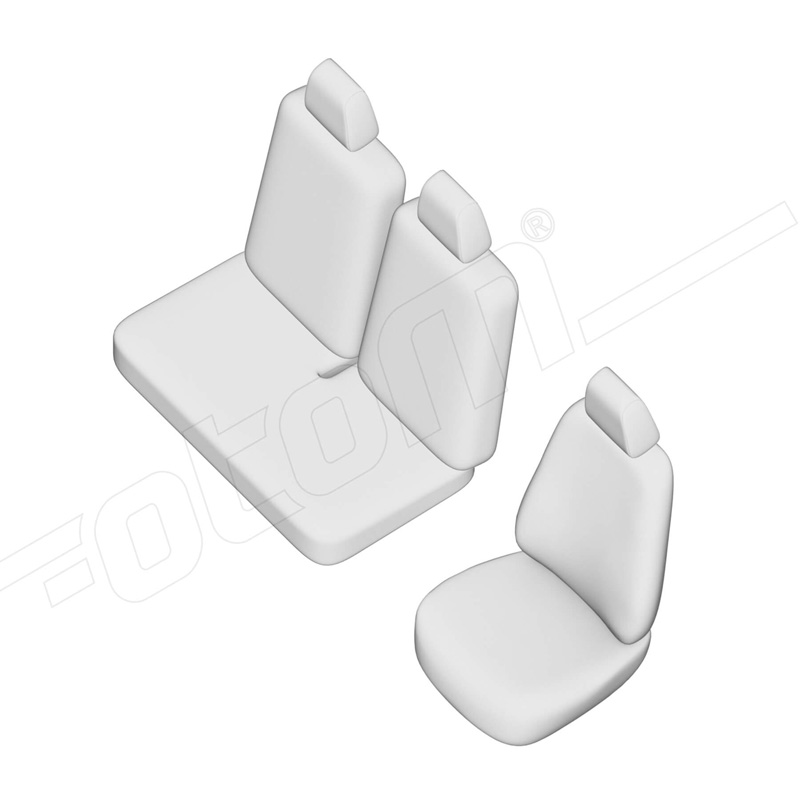 Original Design Textile seat covers 2+1  Maxus E-Deliver 7 2020- (split in backrest bench)