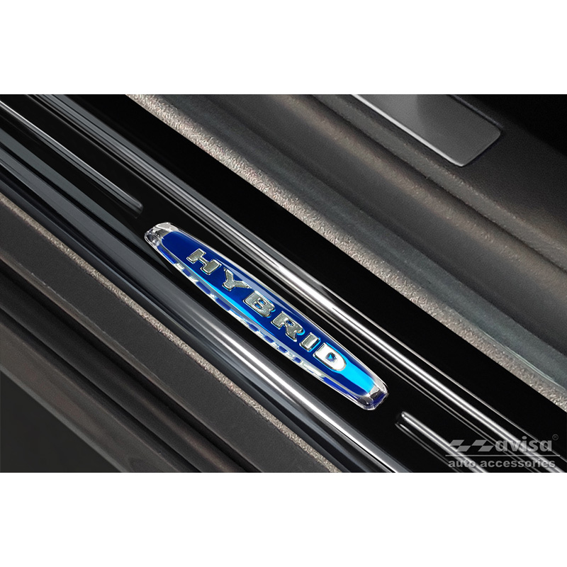 Zwart RVS Instaplijsten  Ford Mondeo V Turnier 2014-2019 & Facelift 2019- 'Hybrid' - 4-delig