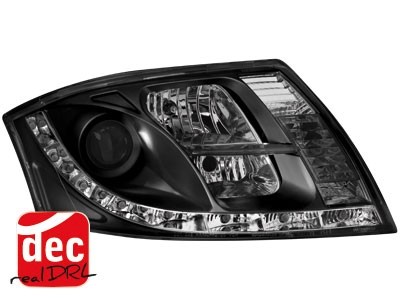 Headlights Audi TT 8N 12.98-05 Devil Eyes Dlite LED Black