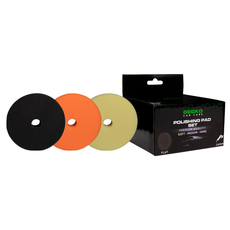 Gecko Polishing pads 150mm 3-pieces