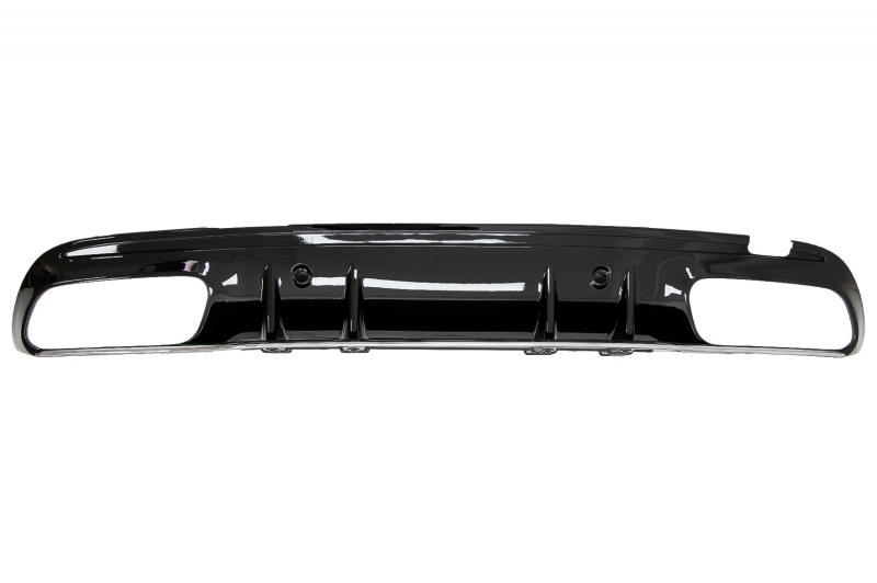 Achterbumper Diffusor Mercedes W205 C-Klasse C63S Design Zwarte Tips AMG Sport Line