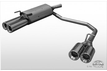 Opel Corsa B Einddemper Uitgang rechts/links 60mm - 2x80 Typ 13
