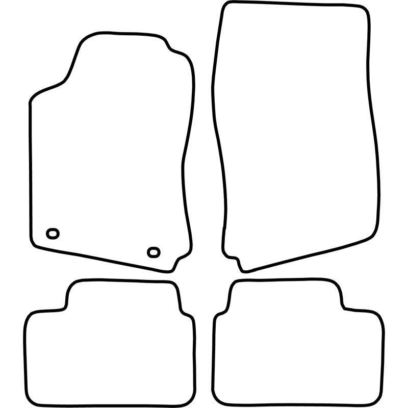 Set velour car mats  Opel Vectra B 1995-2002