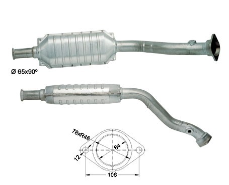 Peugeot 406 1.8i 16V 1761 cc 82 Kw / 112 cv XU7JP4 Magnaflow CAT