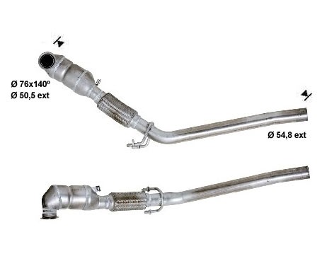 VW GOLF V 2.0TDi 1968 cc 103 Kw / 140 cv BKD Magnaflow CAT Bouwj