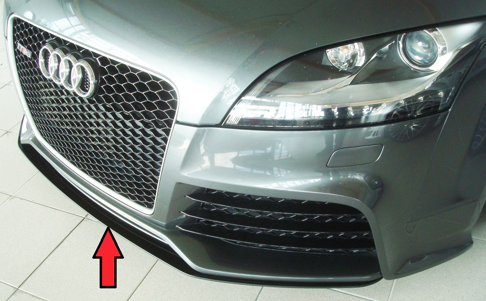 Front Splitter Audi TT RS ABS Zwart Glans