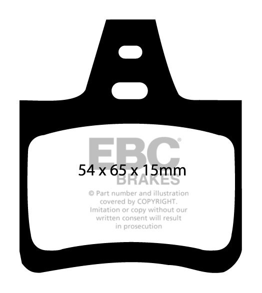 EBC Brakes CITROEN Xantia 1.9 TD 93-2000 Remblokken achterzijde