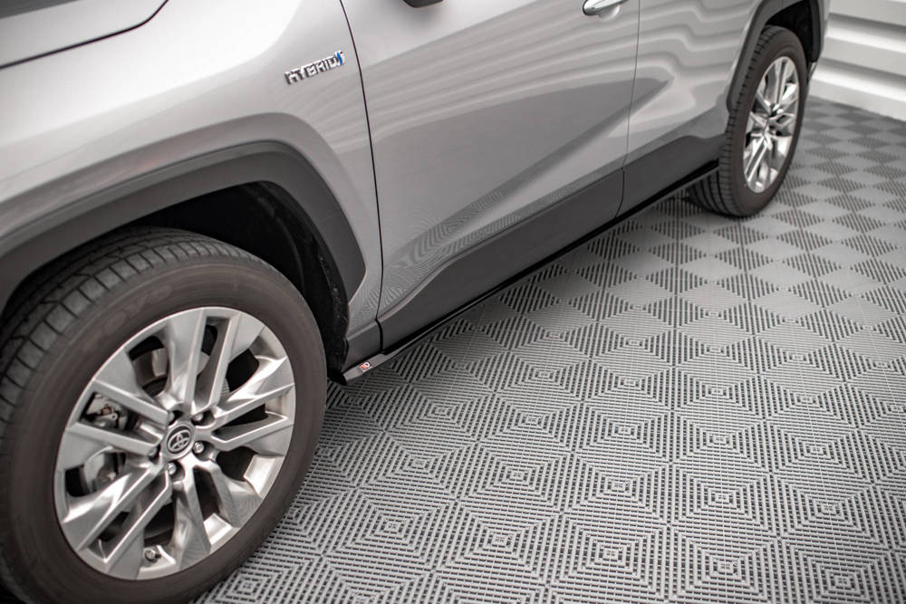 Zijskirts Toyota RAV4 MK5 Maxton Glans Zwart