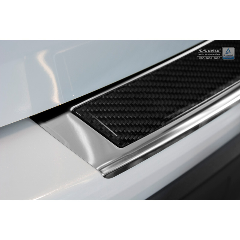 RVS Achterbumperprotector 'Deluxe'  Mazda CX5 2012-2017 Chroom/Zwart Carbon