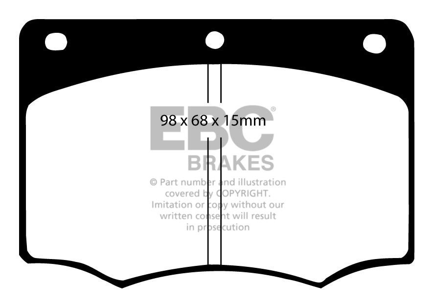 EBC Brakes TVR 350 3.5 Supercharged 85-89 Remblokken voorzijde r