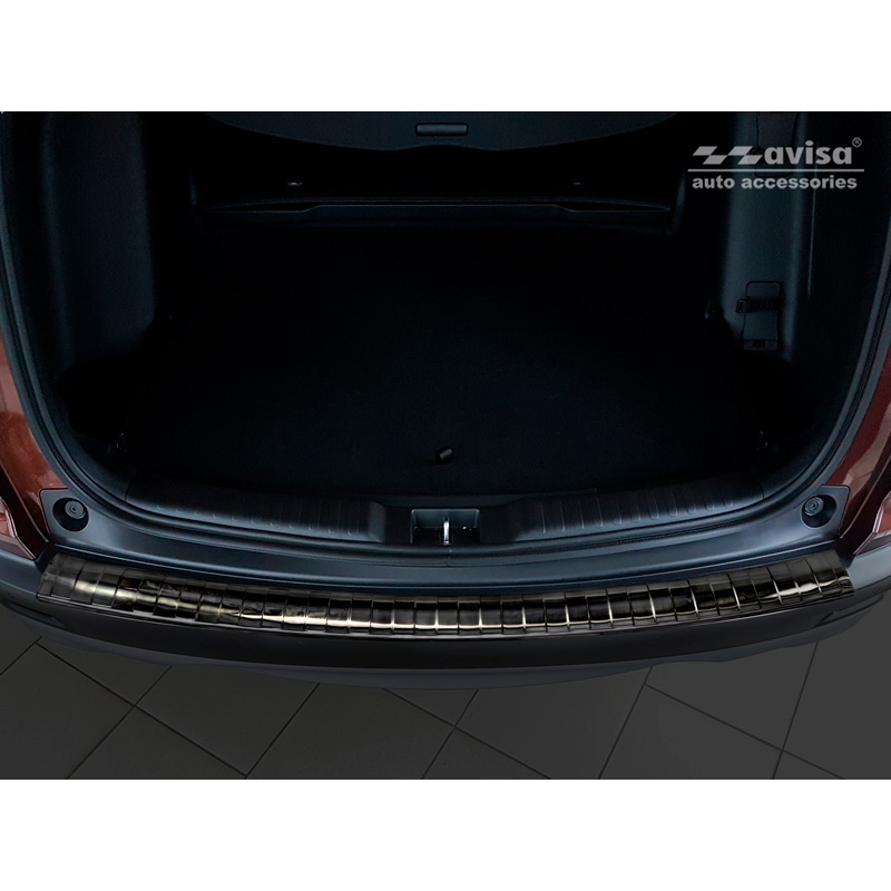 Black Stainless Steel Rear bumper protector  Honda CR-V (CW) 2018-2023 'Ribs'