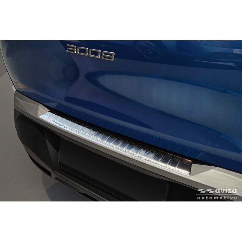 Stainless Steel Rear bumper protector  Peugeot 3008 III 2024- 'Ribs'