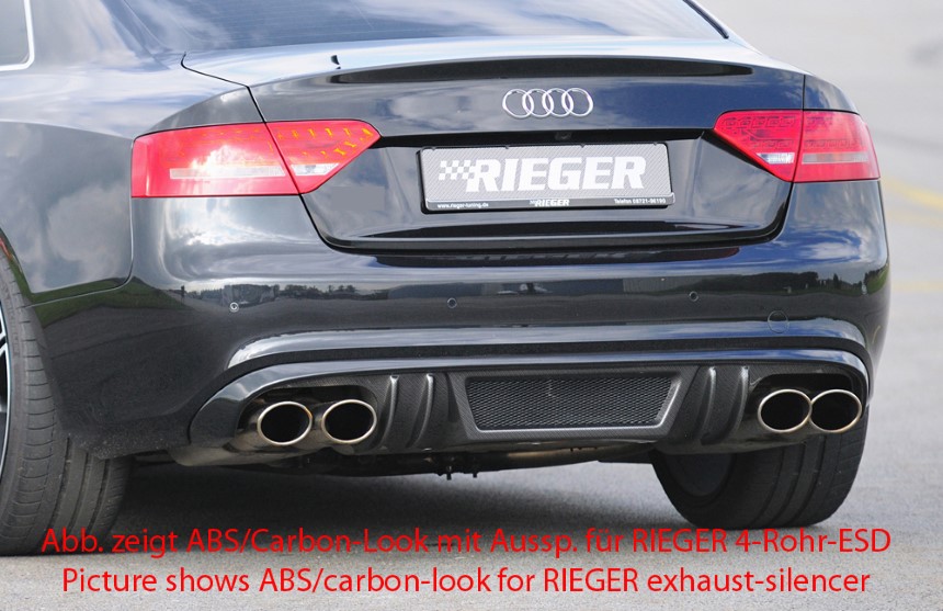 Diffuser Audi A5 s-line Rieger dubbele uitlaat links