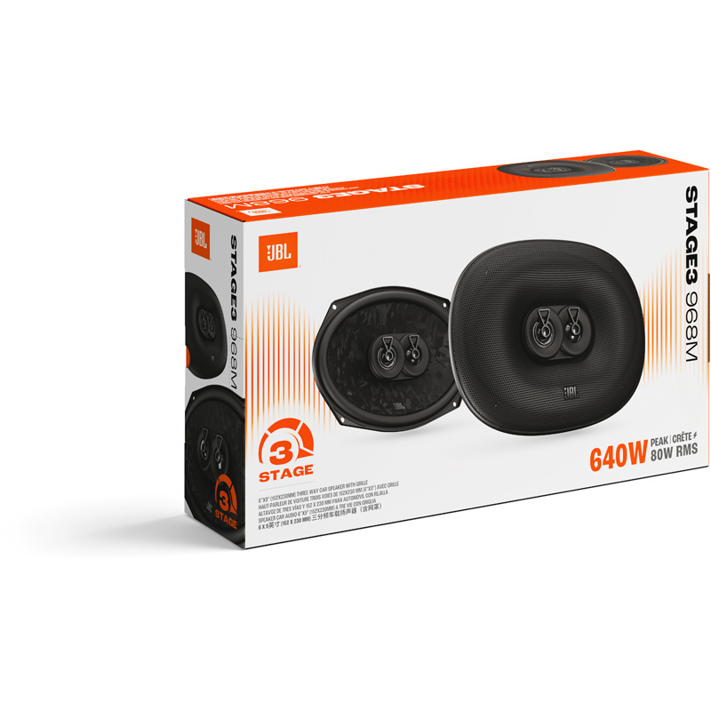 JBL Stage 3 Gen2 968M 6x9'' (152x230mm) 3-Way 640Watt Speaker Set