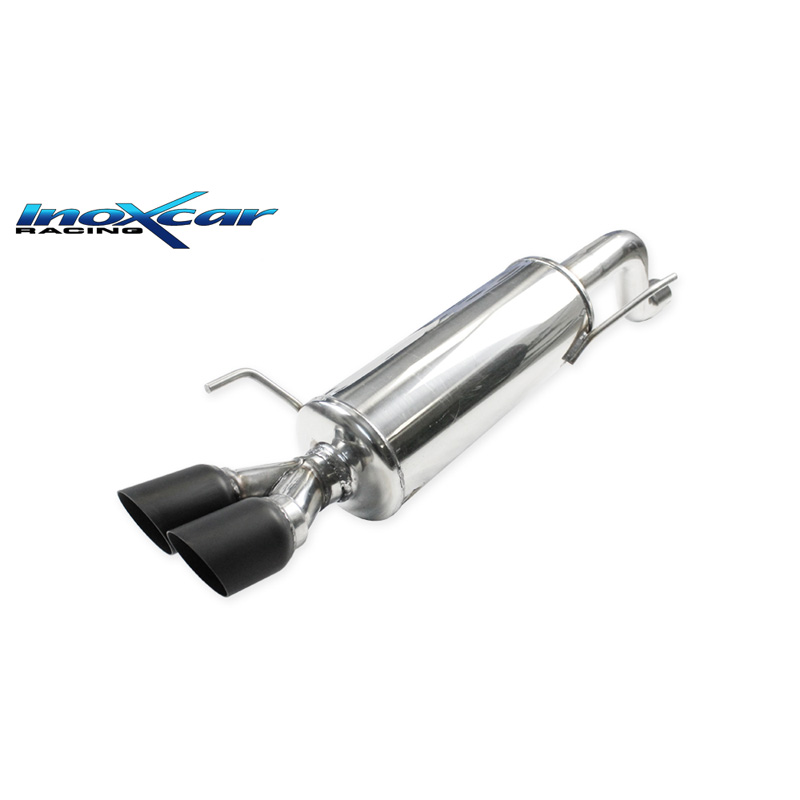 100% Inox Sport Exhaust  Abarth Punto EVO 1.4TB MultiAir (165HP) 2010- 2x80mm Ceramic Black