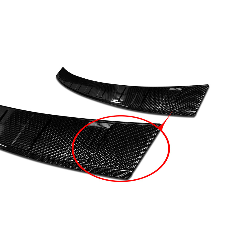 Echt 3D Carbon Achterbumperprotector  Volvo V60 2018-'Ribs' incl. Cross Country & R-Design