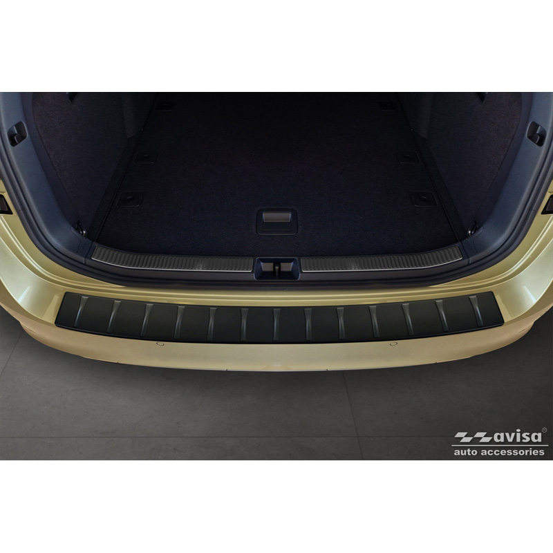 Matzwart RVS Achterbumperprotector  Skoda Superb IV Combi 2023- 'Ribs'