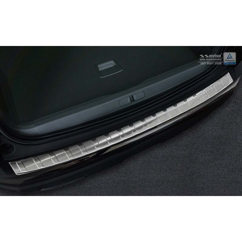 Stainless Steel Rear bumper protector  Peugeot 3008 II 2016- 'Ribs'