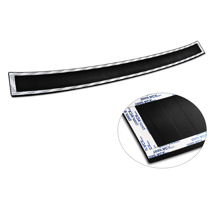 Matt Black Stainless Steel Rear bumper protector  Audi Q5 2008-2012 & 2012- 'Ribs'