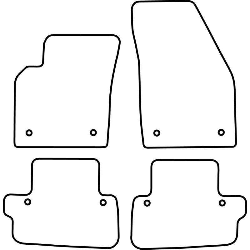 Set velour car mats  Volvo C70 2006-