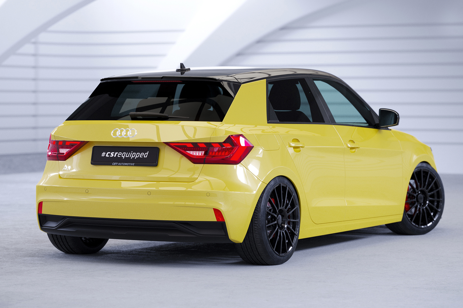 Spoiler Audi A1 (Type GB) CSR Glans Zwart