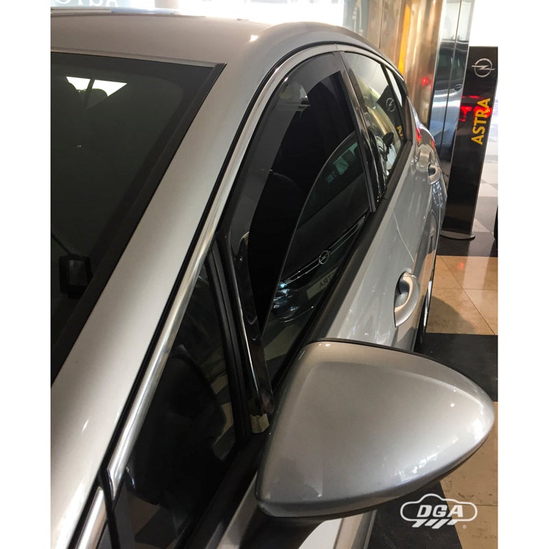 DGA Wind Deflectors  Opel Astra K HB 5-doors & Sportstourer 2015-2021 (2-pieces)