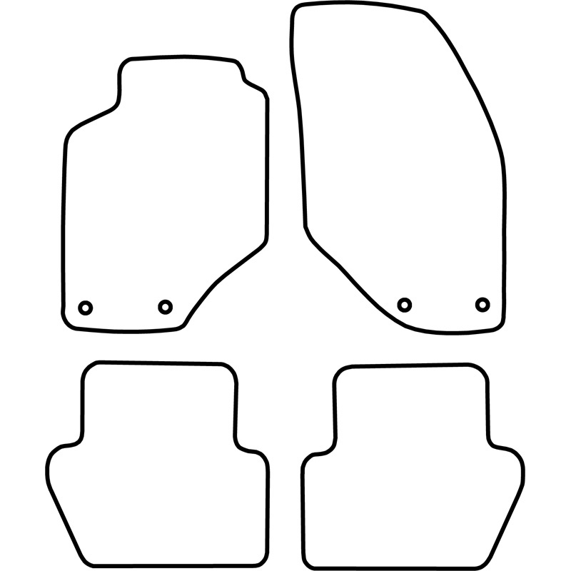 Set velour car mats  Volvo 850 1991-1997