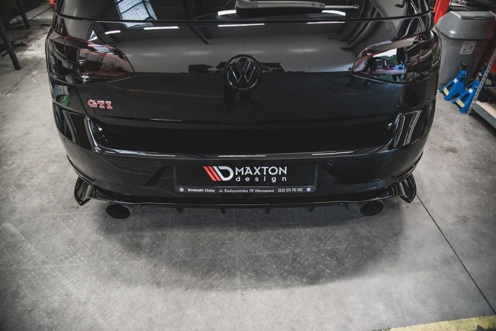 Zijdiffuser Volkswagen Golf 7 GTI TCR Maxton Glans Zwart