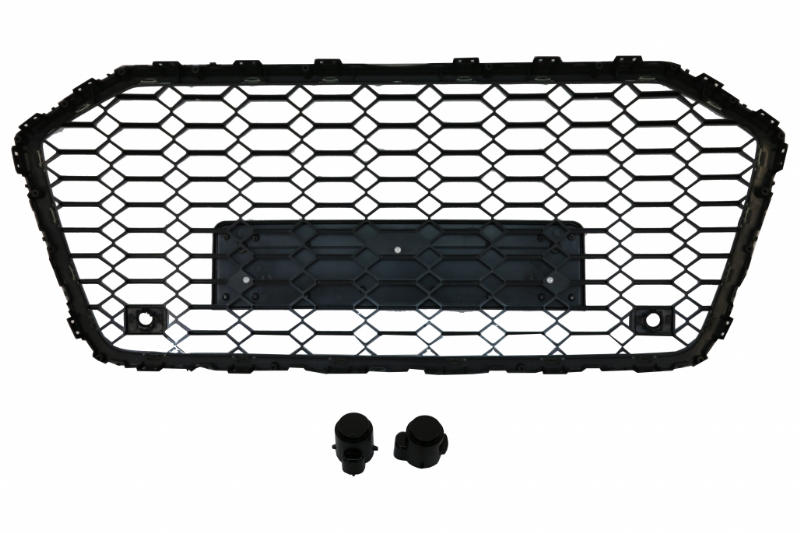 Grill Audi A6 S-Line C8 RS6 Look Glans Zwart