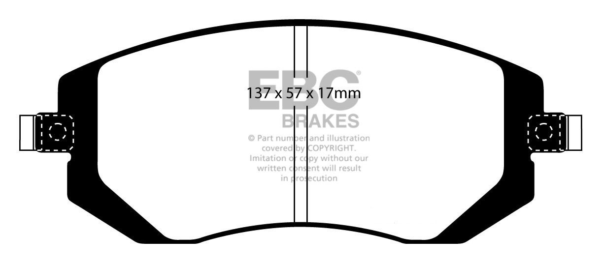 EBC Brakes SUBARU Legacy 2.0 TD 2008-.. Remblokken voorzijde gre