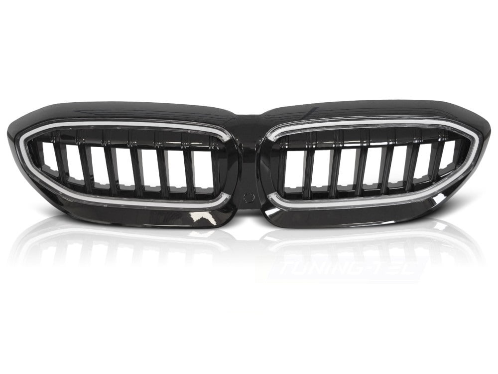 Grill Nieren BMW 3 Serie G20/G21 19-22 LED Glans Zwart