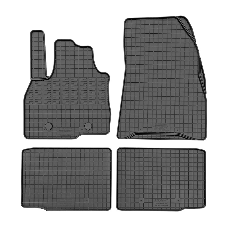 CIKCAR Rubber car mats set  Dacia Bigster Mild Hybrid 2024- (4-pieces + fixing system)