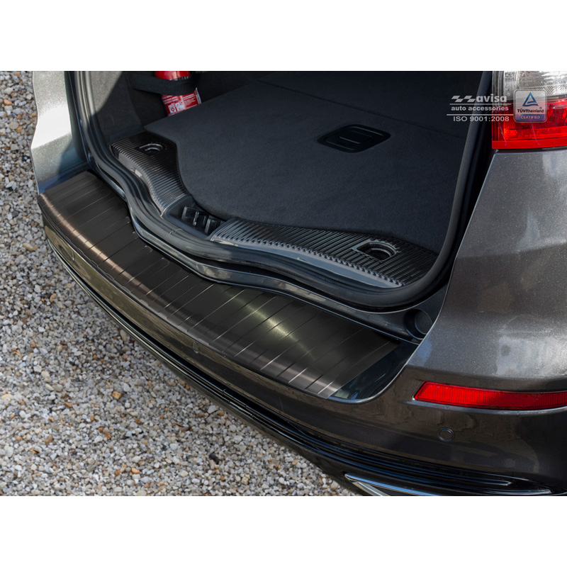Zwart RVS Achterbumperprotector  Ford Mondeo V Wagon 2014- 'Ribs'