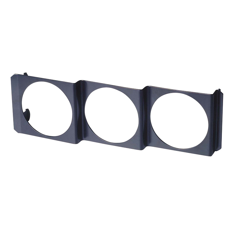 Performance-instrument DIN paneel metaal voor 3x52 mm instrumenten zwart