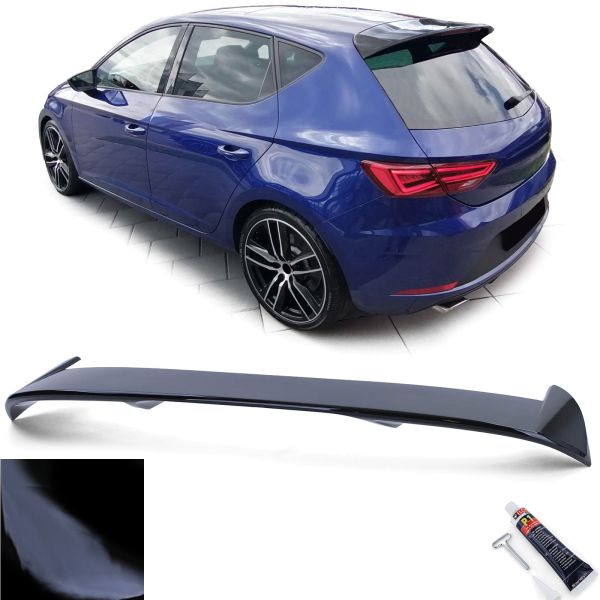 Spoiler Seat Leon 5F 12-20 Glans Zwart