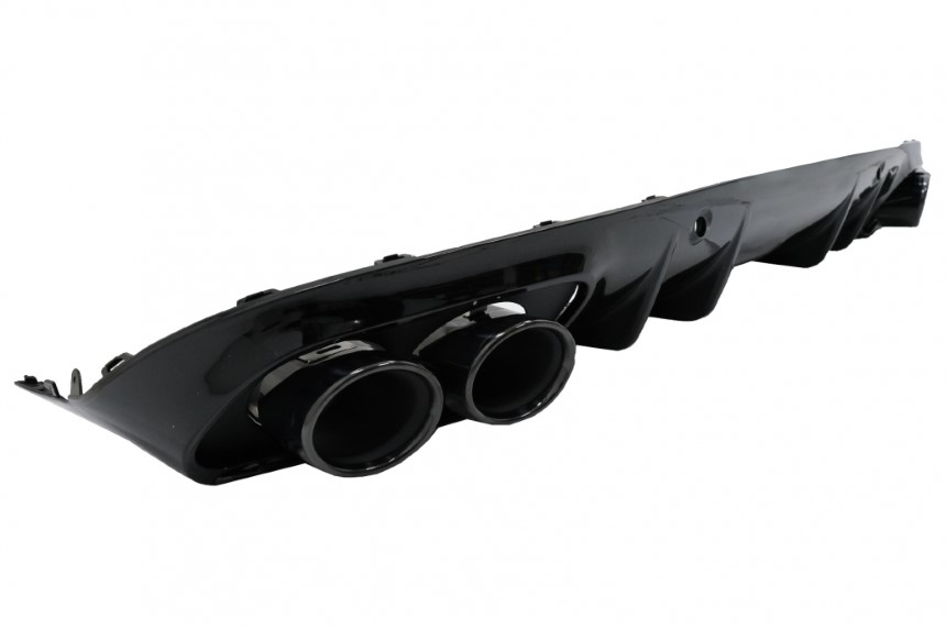 Diffusor Mercedes C205 A205 Coupe / Cabrio 15-19 C43 Design Zwart