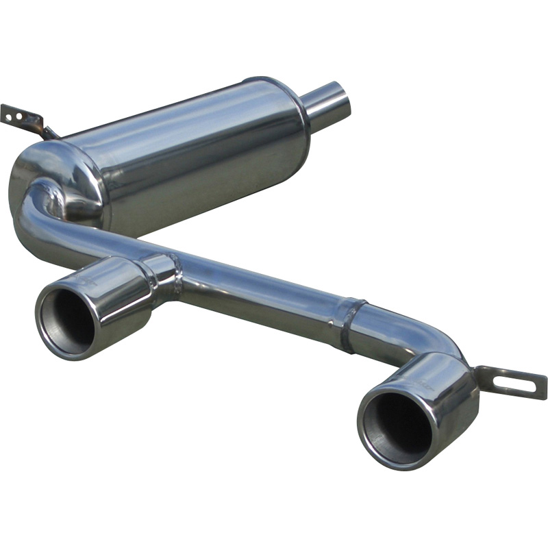 100% Inox Sport Exhaust 'Central'  Renault Megane II 2.0 DCi GT 2007- 2x80mm