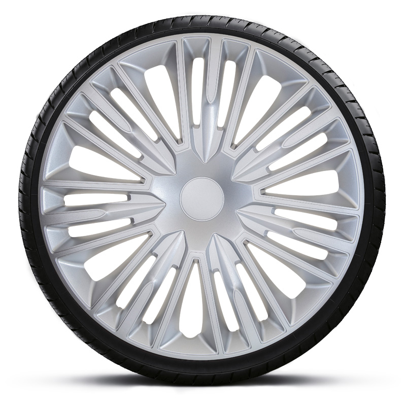 4-Delige Wieldoppenset Jerez 14-inch zilver